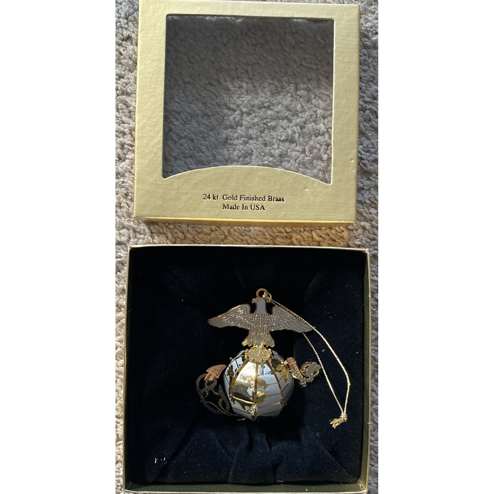 24‎ kt. Gold Finished Brass - 3D Ornament ~ Made in the U.S.A